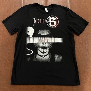 John 5 Band Shirt - Tour Dates on Back - Size XL (Fit Large)